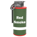 καπνογόνο M18 τύπου χειροβομβίδας κόκκινο